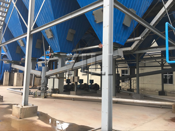 滕州空氣輸送斜槽輸送現(xiàn)場(chǎng)